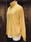 1989 Forenza Yellow Cotton Turtleneck      M