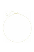 1mm Bead Chain Adjustable Threader Necklace - 14k Yellow Gold