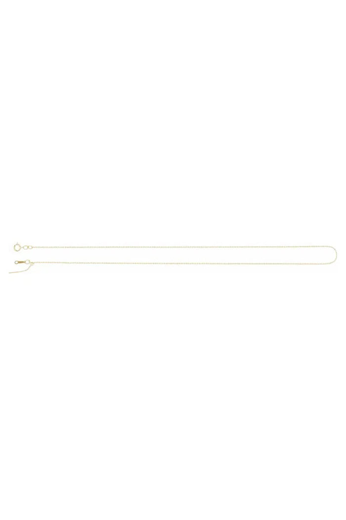 1mm Bead Chain Adjustable Threader Necklace - 14k Yellow Gold