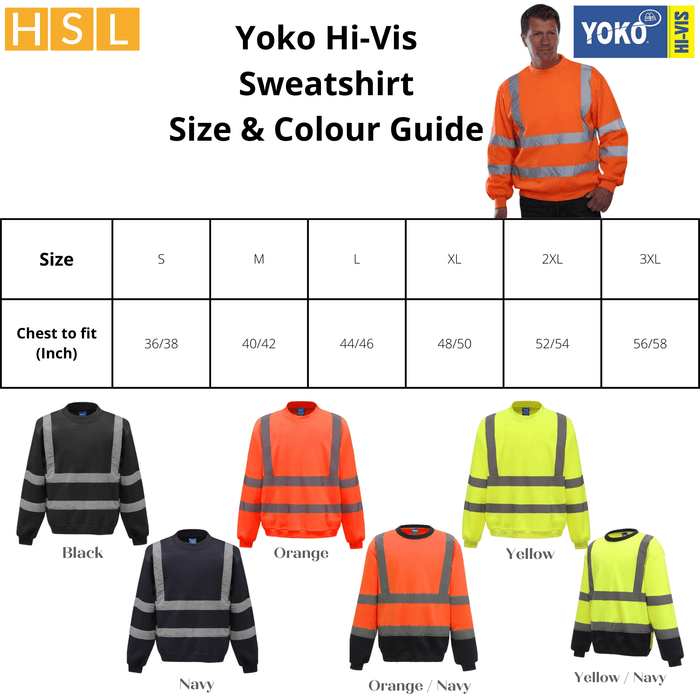 25 For £450 Yoko Hi-Vis Sweatshirt Bundle Deal