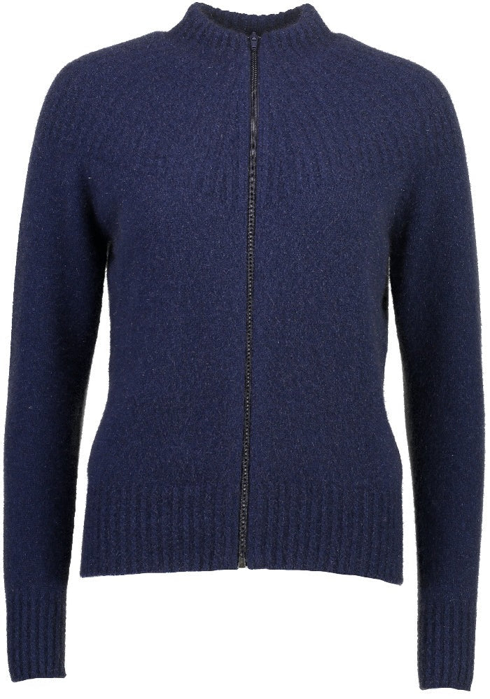 Possum and Merino  5018 - Yolk Neck Cable Jacket - So versatile and easy to wear you will love this new zip-up Jacket with its delicate and feminine Yolk Neck Detail  Mini Cable Detail Mid Weight for warmth and comfort 35% Possum Fur, 55% Merino Wool, 10% Pure Mulberry Silk New Zealand Designed and Manufactured Natural and Sustainable