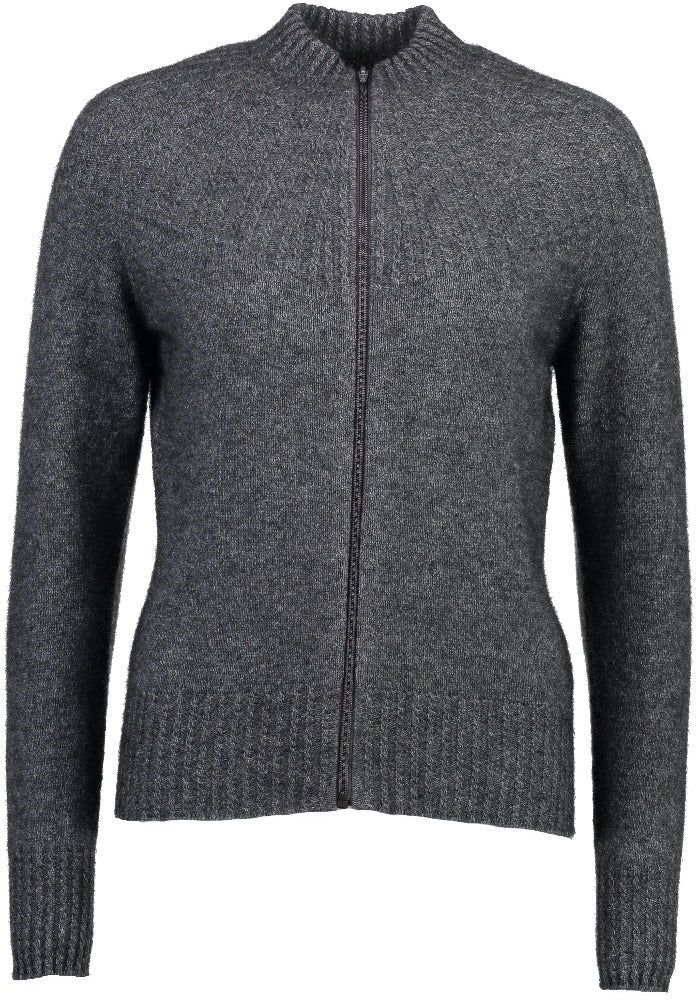 Possum and Merino  5018 - Yolk Neck Cable Jacket - So versatile and easy to wear you will love this new zip-up Jacket with its delicate and feminine Yolk Neck Detail  Mini Cable Detail Mid Weight for warmth and comfort 35% Possum Fur, 55% Merino Wool, 10% Pure Mulberry Silk New Zealand Designed and Manufactured Natural and Sustainable