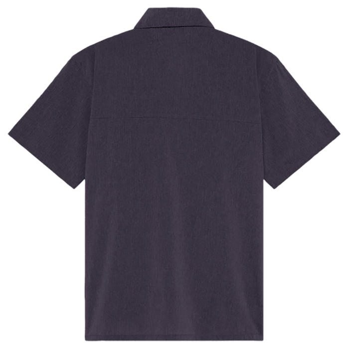 686 Canopy Perforated Short Sleeve Button Down heather charcoal pure boardshop