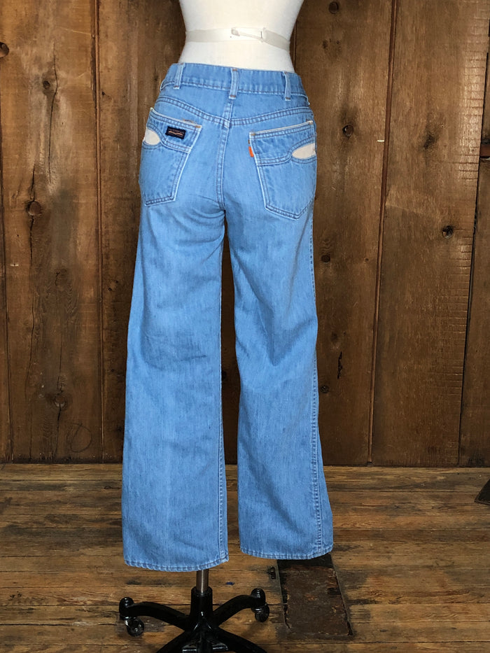 70s Levi Orng Tab Jean &  Cord Flares      w30