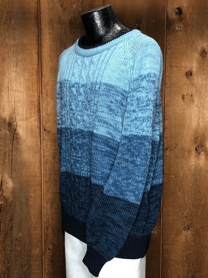80s Graphix Blue Ombre Sweater  XL