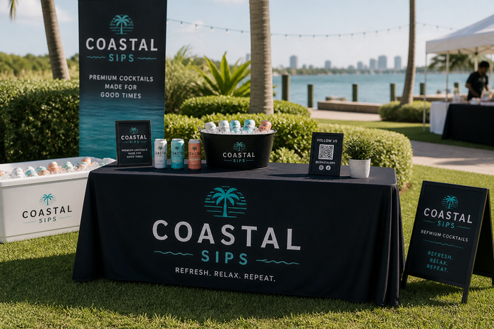 8ft Custom Printed Table Cover