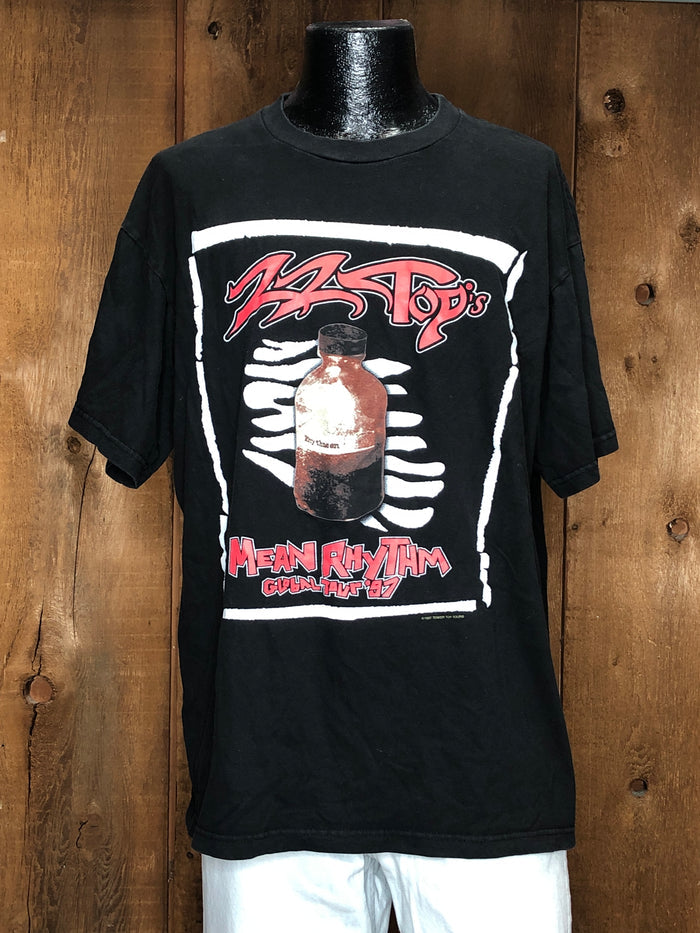 97 ZZ Top Mean Rhythm Bottle Tour Tee   XL