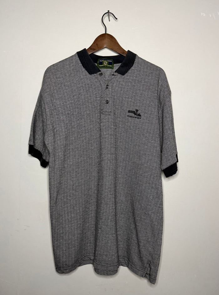 Pebble Beach houndstooth polo (L)