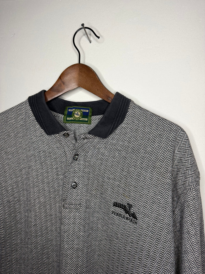 Pebble Beach houndstooth polo (L)