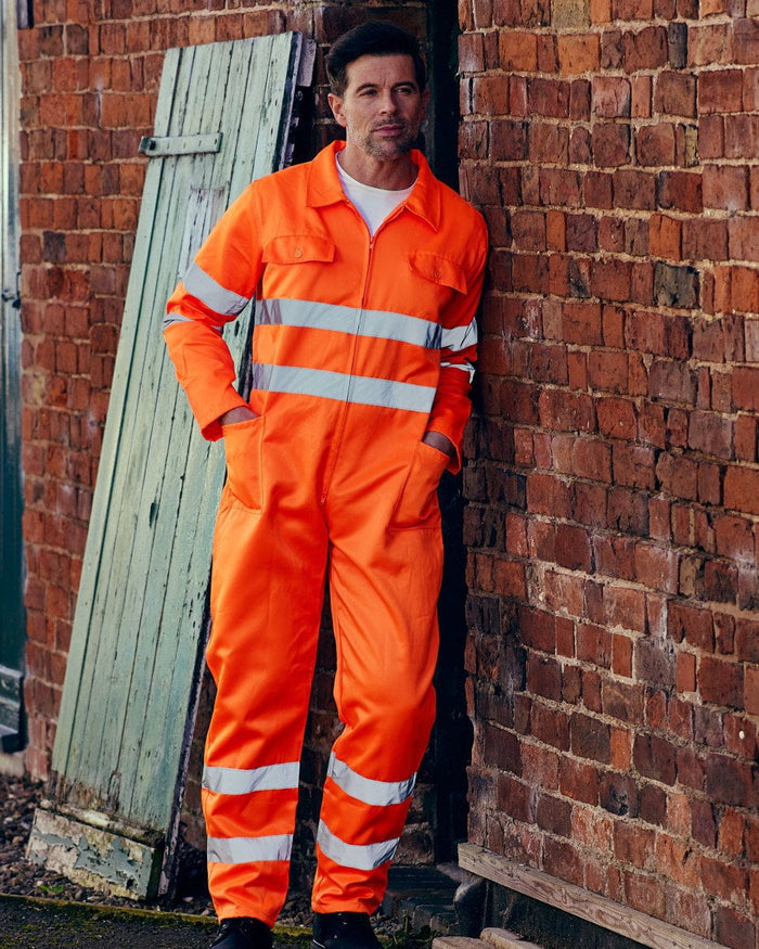 Adult's High Visibility Poly/Cotton Coverall