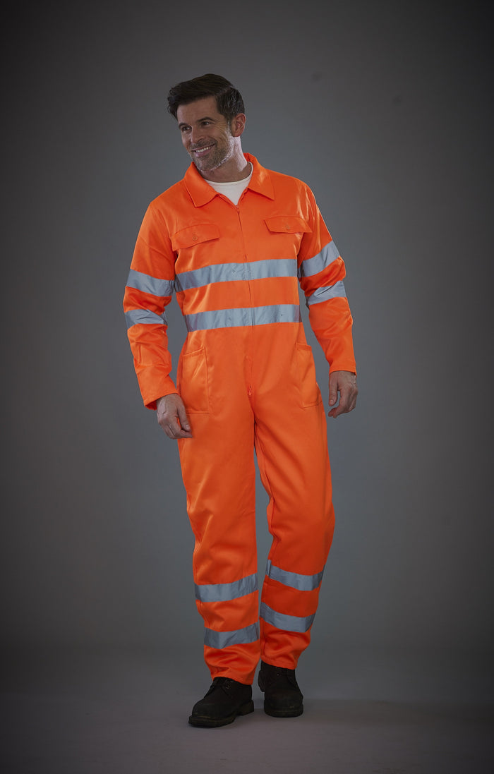 Adult's High Visibility Poly/Cotton Coverall