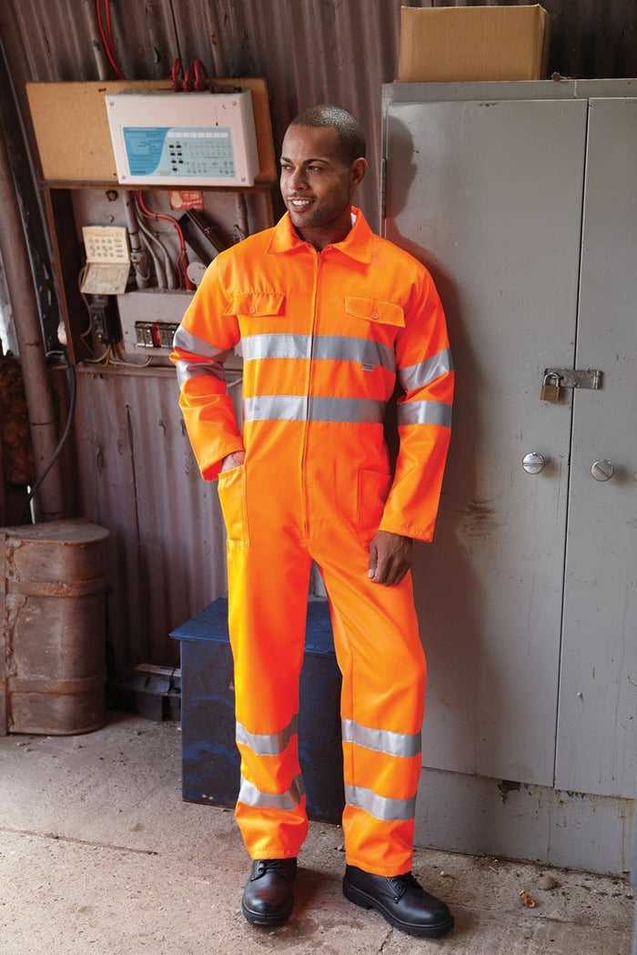 Adult's High Visibility Poly/Cotton Coverall