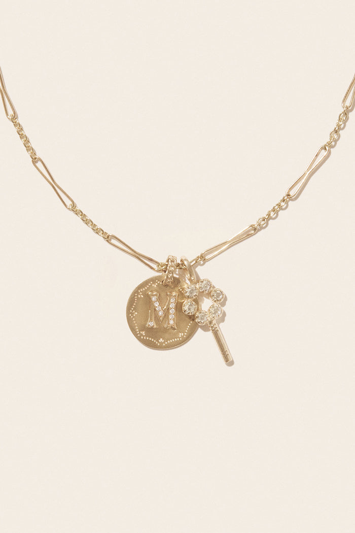 Aime Amulet Charm Pendant - Yellow Gold