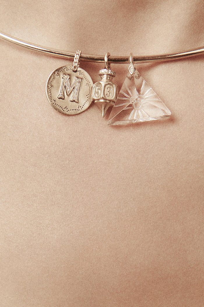 Aime Amulet Charm Pendant - Yellow Gold