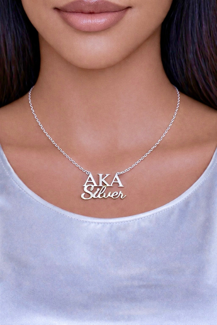AKA Silver Soror Necklace