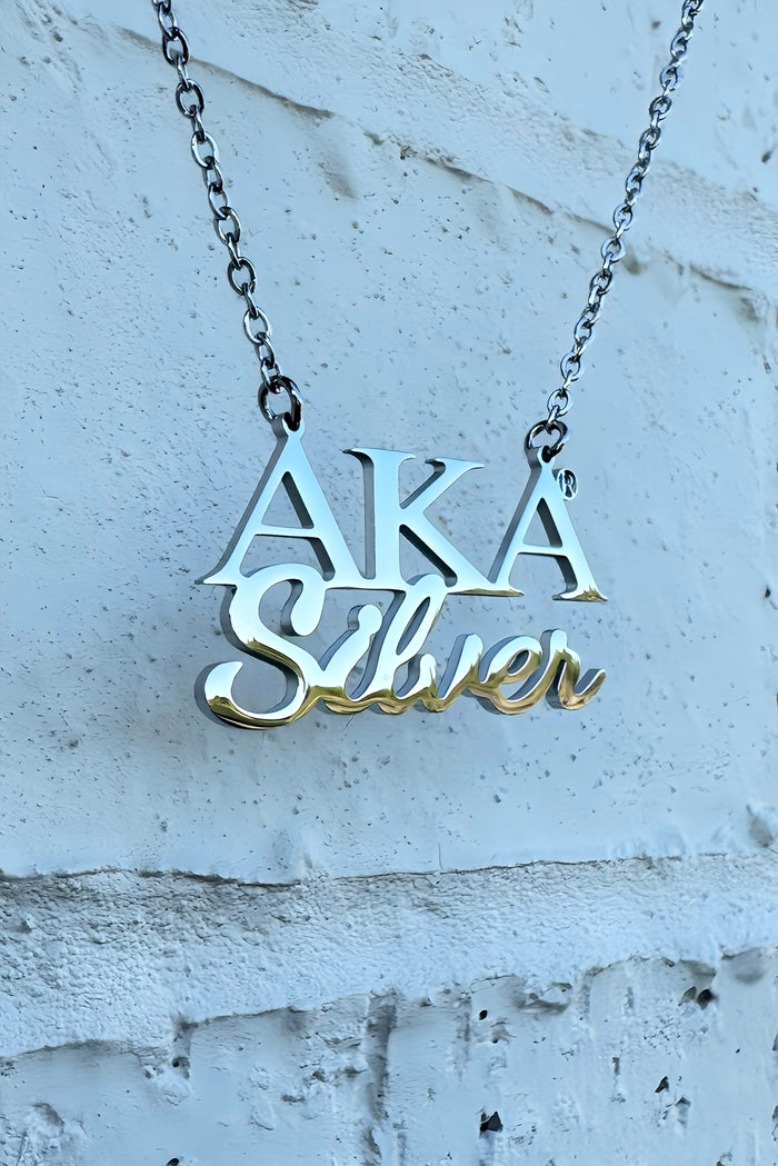 AKA Silver Soror Necklace