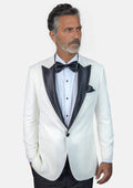 Alabaster White Twill Tuxedo - SARTORO