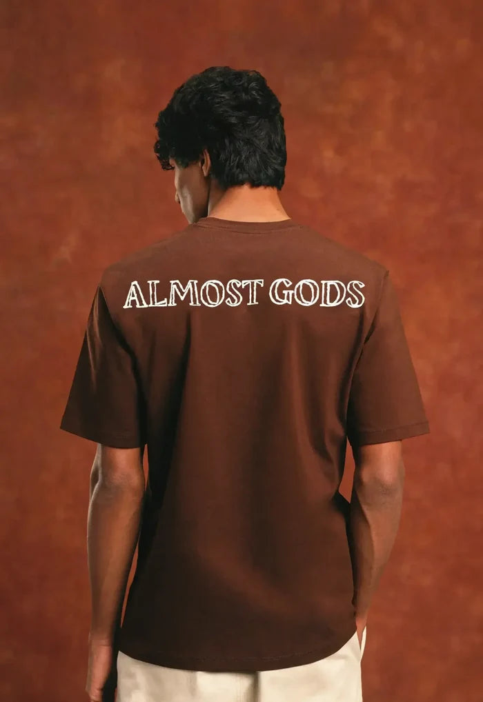 Alpha Cross Chain Link Relaxed Tee