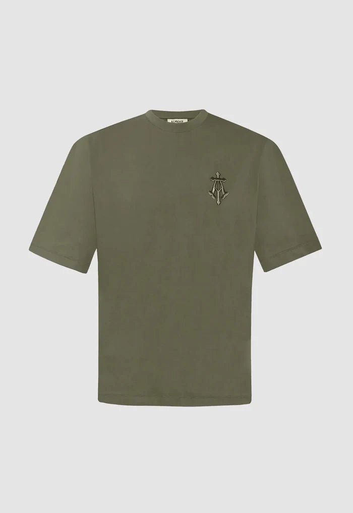 Alpha Cross Embroidered Boxy Tee