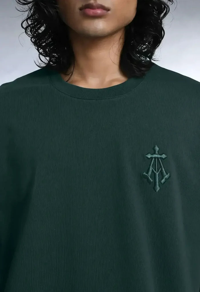 Alpha Cross Embroidered Boxy Tee