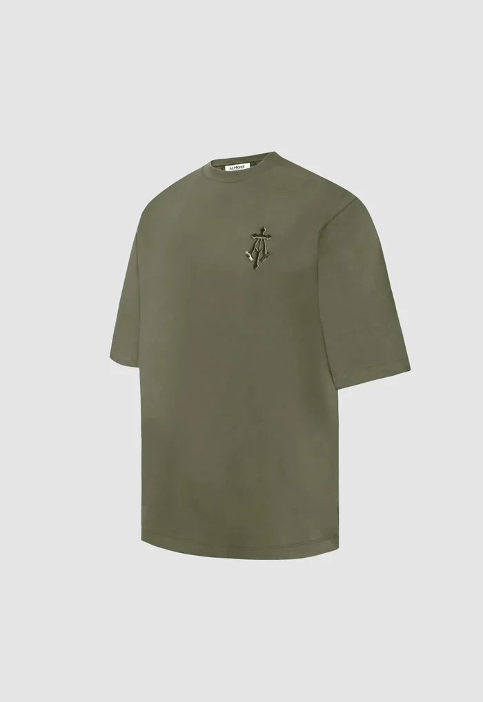 Alpha Cross Embroidered Boxy Tee