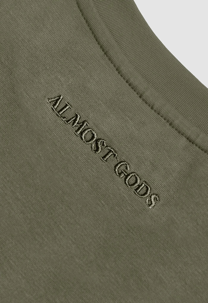 Alpha Cross Embroidered Boxy Tee