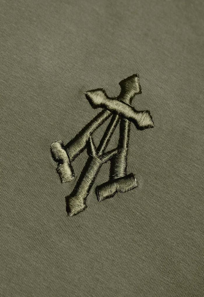 Alpha Cross Embroidered Boxy Tee