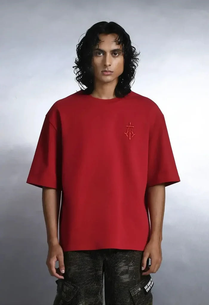 Alpha Cross Embroidered Boxy Tee
