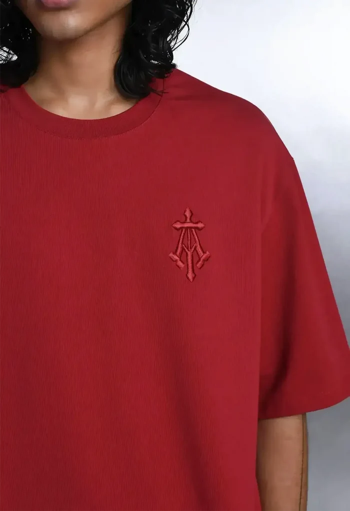 Alpha Cross Embroidered Boxy Tee