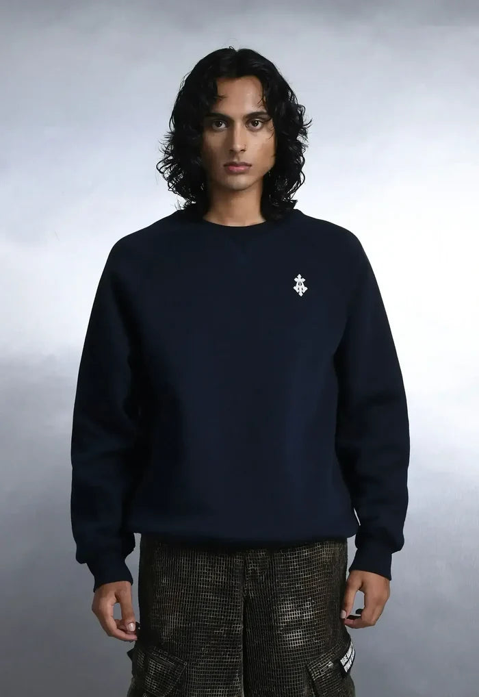 Alpha Cross Embroidered Sweatshirt