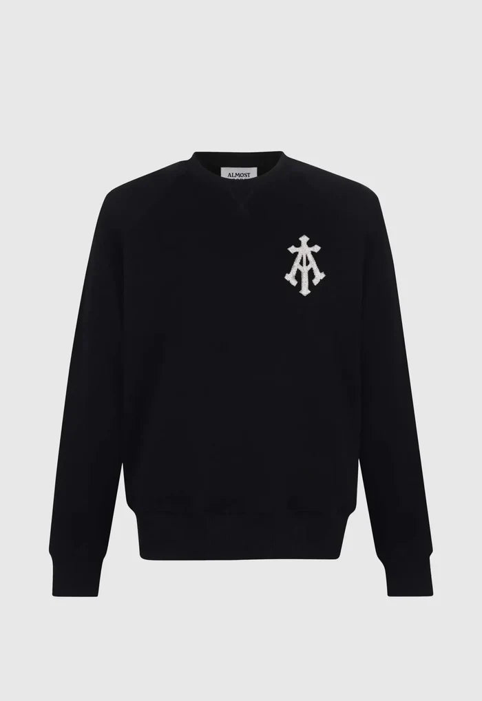 Alpha Cross Hand Embroidered Aari Sweatshirt