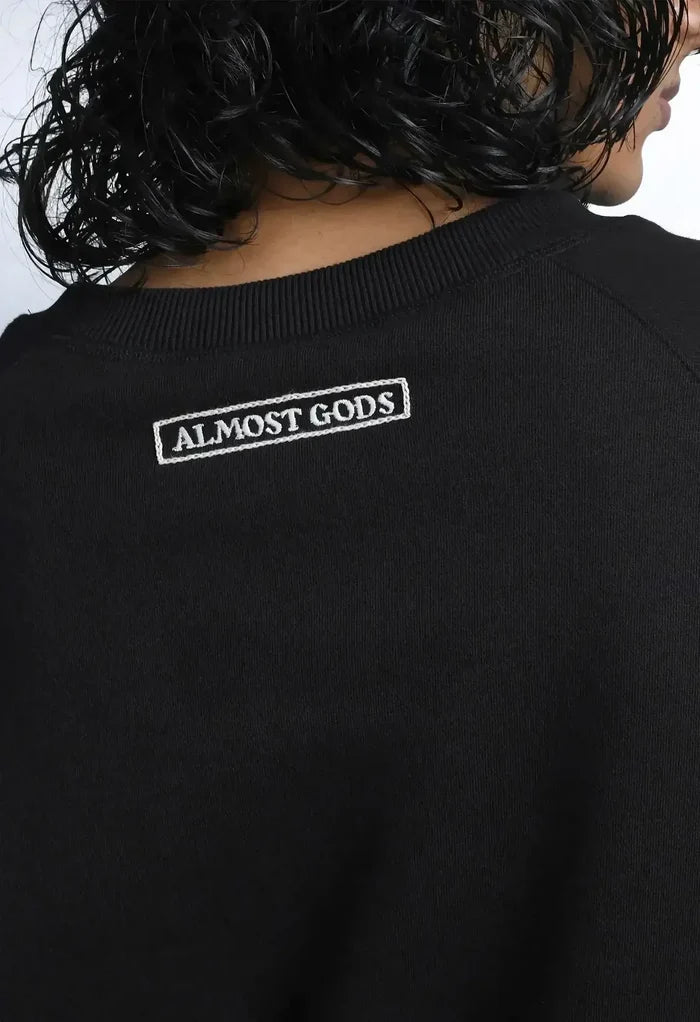 Alpha Cross Hand Embroidered Aari Sweatshirt