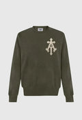 Alpha Cross Knit Sweater