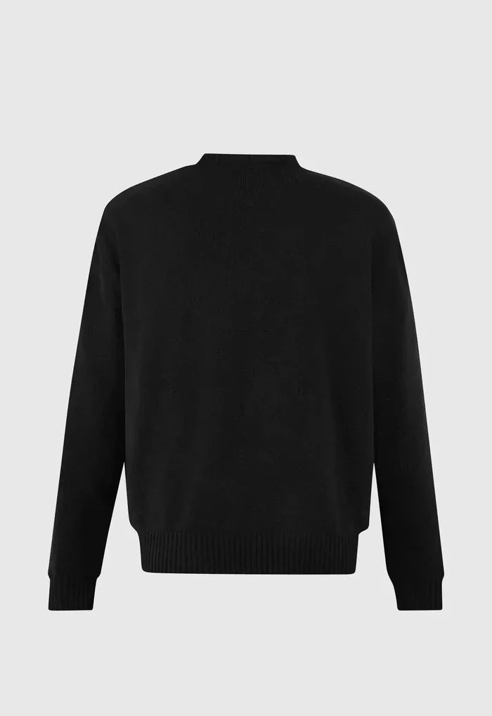 Alpha Cross Knit Sweater