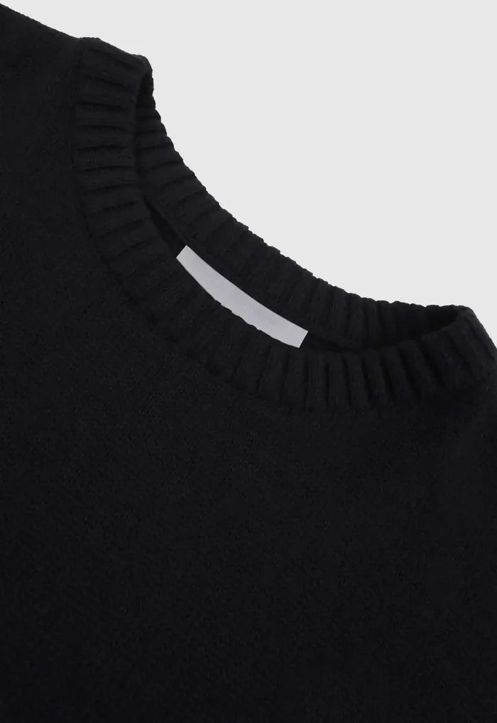 Alpha Cross Knit Sweater