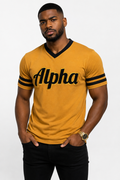 Alpha Gold V-Neck Varsity Tee