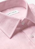 Amaranth Pink Linen Shirt - SARTORO