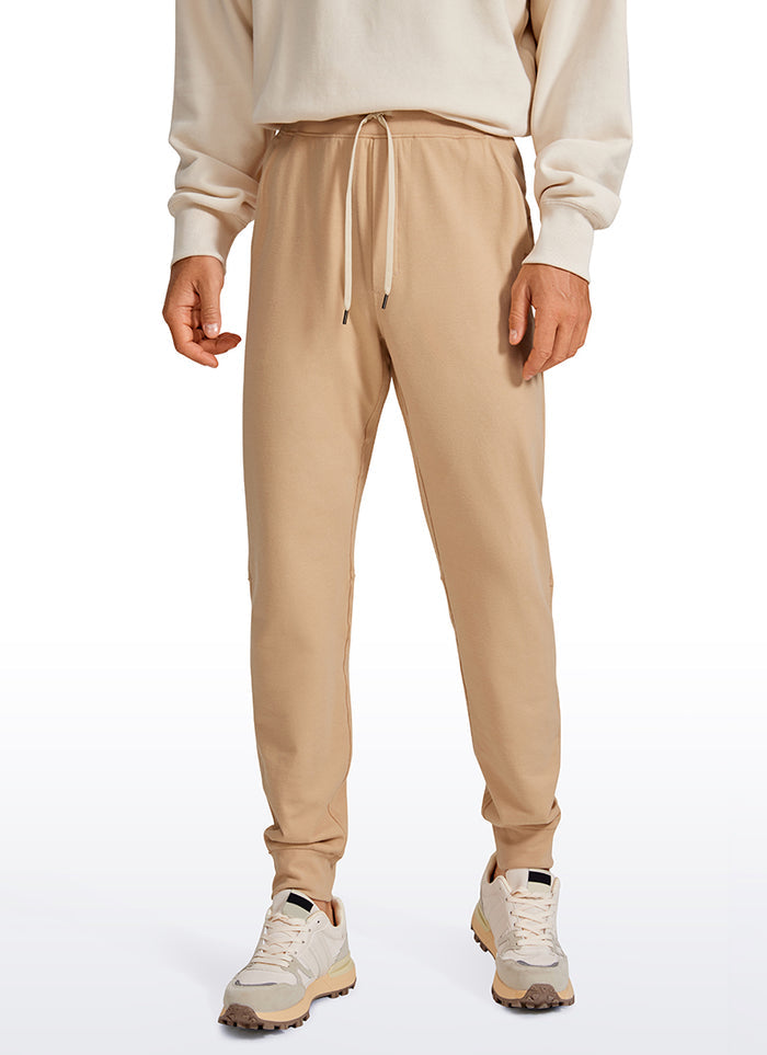 CRZ YOGA Men's Lounge Workout  Amenity Jogger Sweatpants Pockets 29'' Black