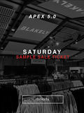 Apex 5.0 Sample Sale - Saturday