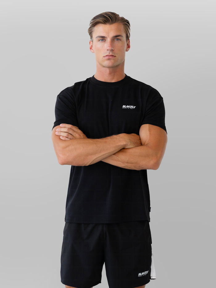 Apex Active Linear T-Shirt - Black
