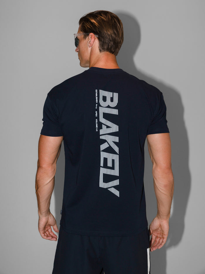 Apex Active Linear T-Shirt - Midnight Navy