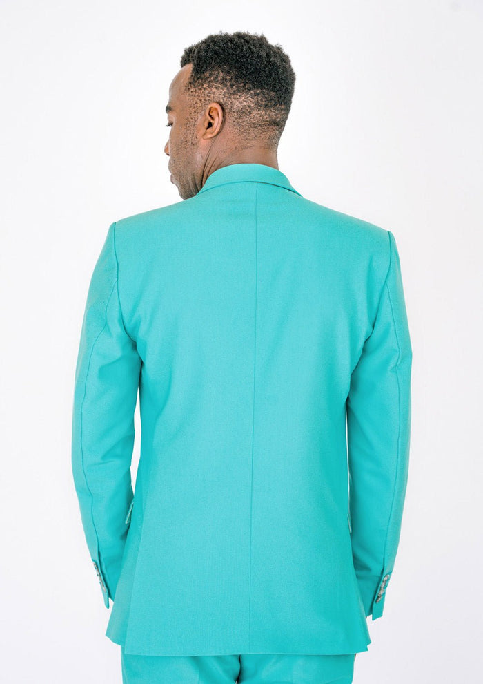 Hudson Aqua Blue Stretch Suit - SARTORO