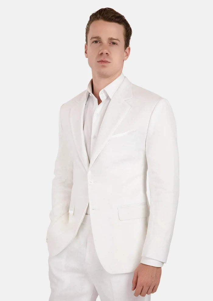 Astor White Linen Suit - SARTORO