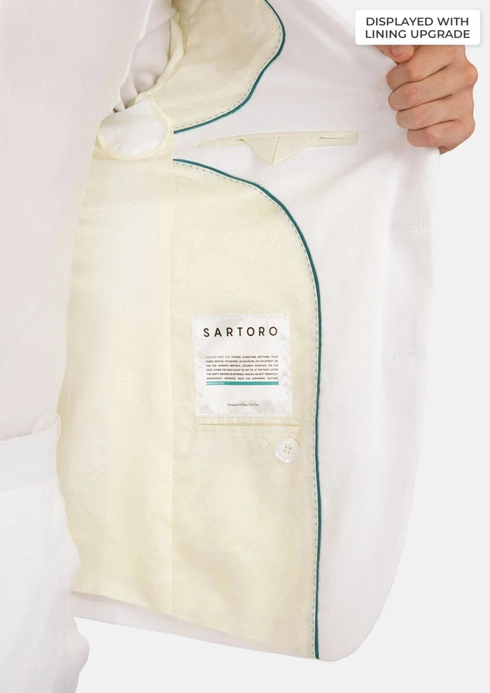 Astor White Linen Suit - SARTORO