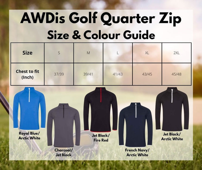 AWDis Cool Half Zip Sweat Top