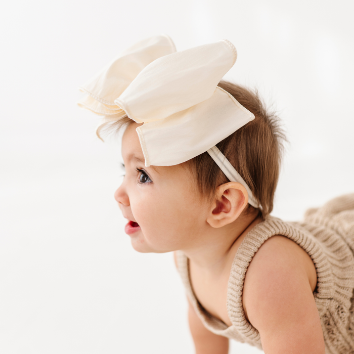 Baby Bling Bows - Faux Silk Big Classic Bow