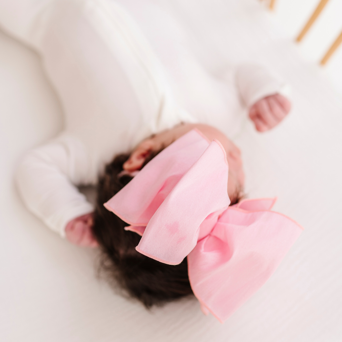 Baby Bling Bows - Faux Silk Big Classic Bow
