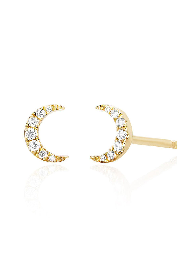 Diamond Mini Moon Stud - Pavilion