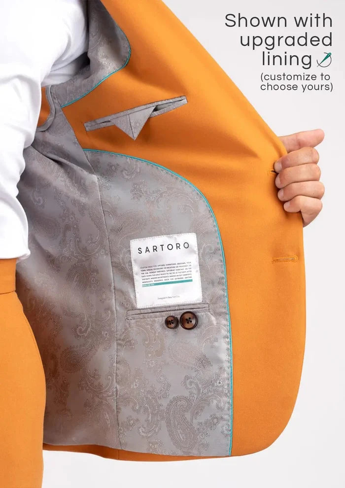 Bryant Baby Mustard Stretch Suit - SARTORO