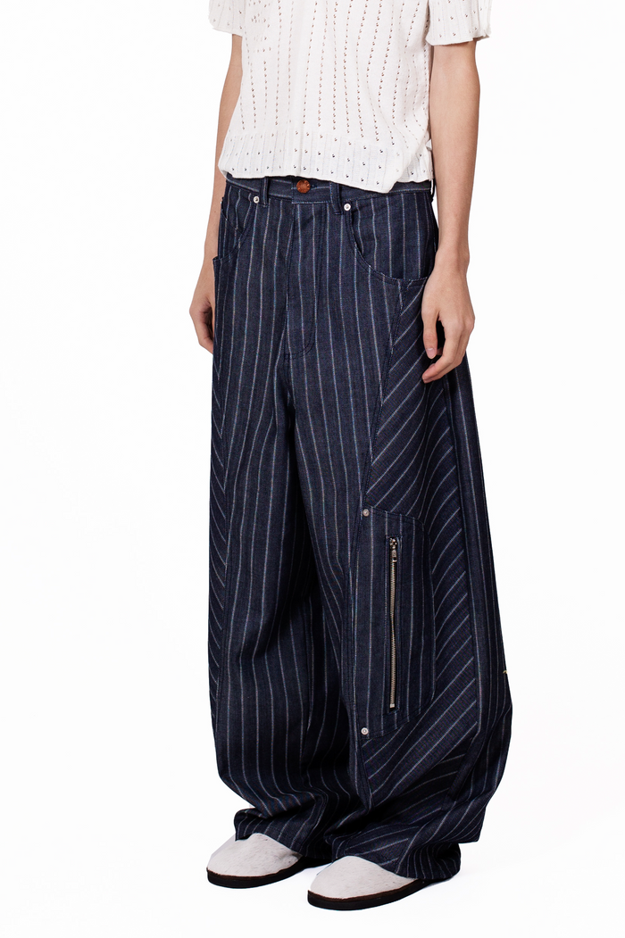 Baggy Stripe Jeans